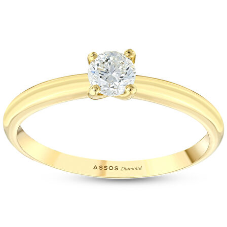 0.15 Karat Pırlanta Tektaş Yüzük