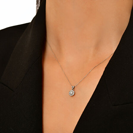 0.23 Karat Pırlanta Tektaş Kolye