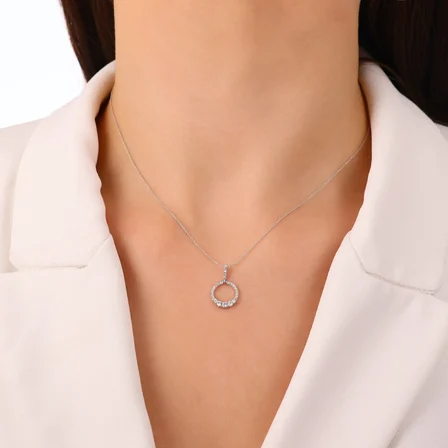 0.35 Karat Pırlanta Fantezi Kolye
