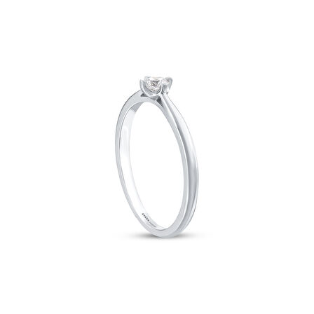 0.10 Karat Pırlanta Tektaş Yüzük