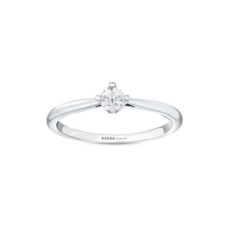 0.10 Karat Pırlanta Tektaş Yüzük