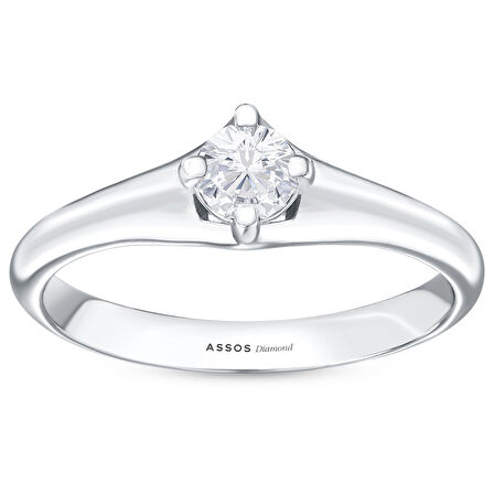 0.10 Karat Pırlanta Tektaş Yüzük