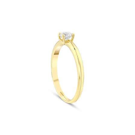 0.15 Karat Pırlanta Tektaş Yüzük