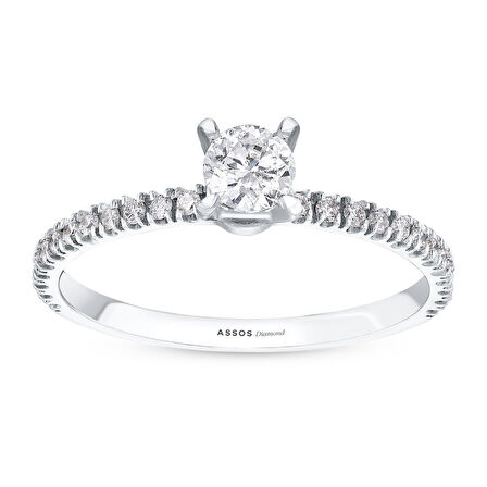 0.38 Karat Pırlanta Tektaş Yüzük