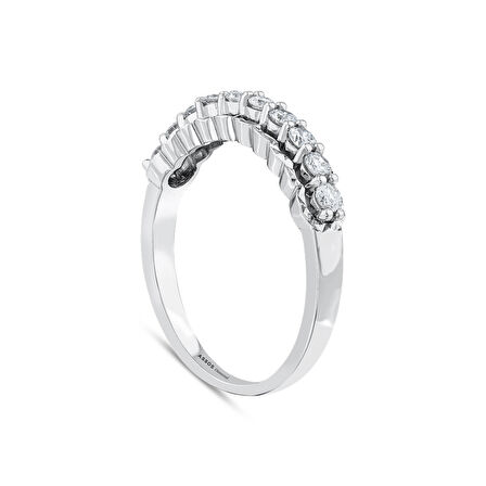 0.25 Karat Pırlanta Yarım Tur Yüzük