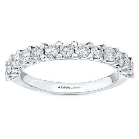 0.42 Karat Pırlanta Yarım Tur Yüzük