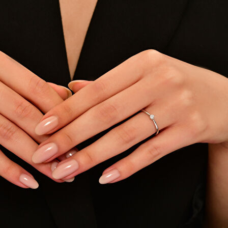 0.20 Karat Pırlanta Tektaş Yüzük