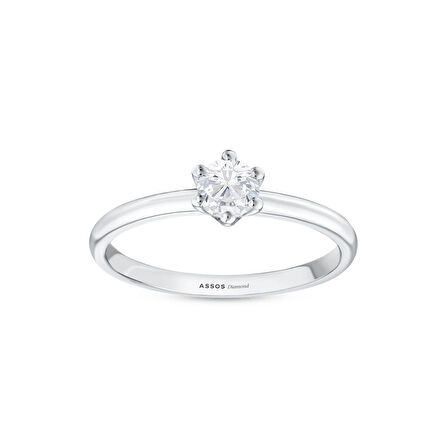 0.10 Karat Pırlanta Tektaş Yüzük