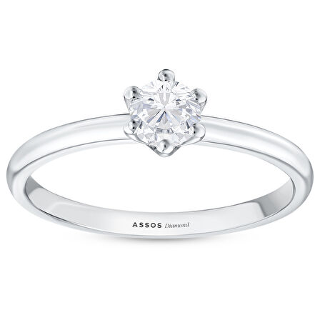 0.10 Karat Pırlanta Tektaş Yüzük