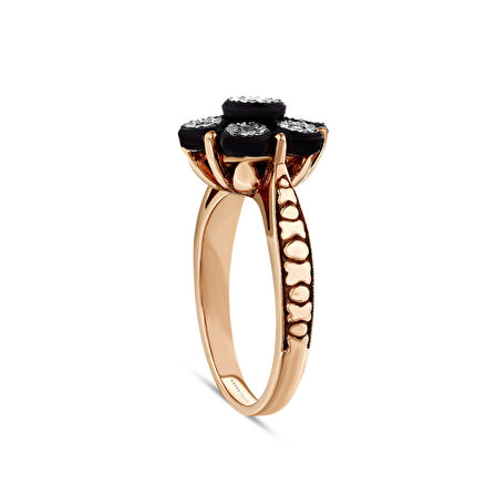 0.11 Karat Gül Elmas Yüzük