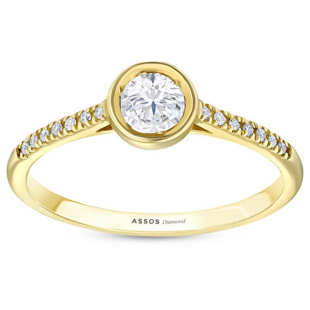 0.38 Karat Pırlanta Tektaş Yüzük