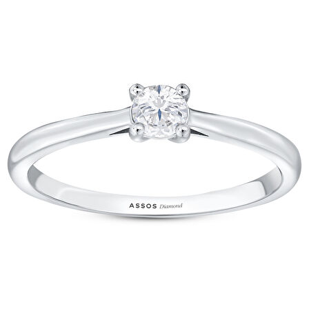 0.10 Karat Pırlanta Tektaş Yüzük