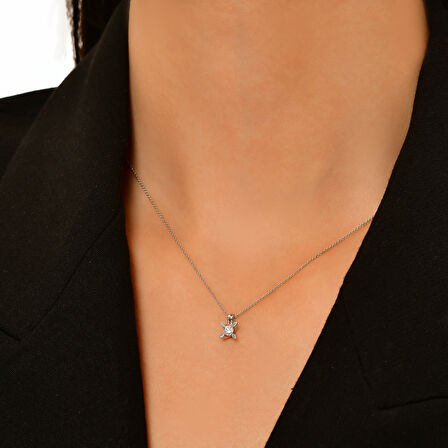 0.30 Karat Pırlanta Tektaş Kolye