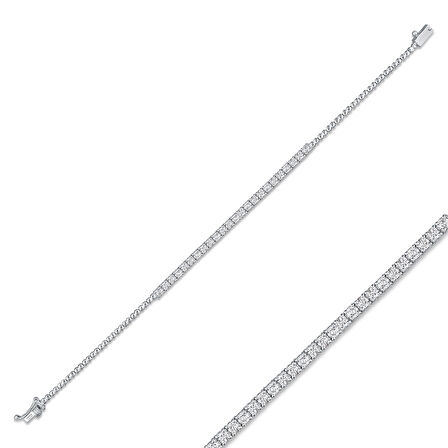 0.65 Karat Pırlanta Su Yolu Bileklik