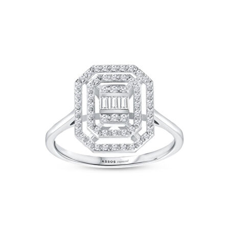 0.15 Karat Baget Pırlanta Yüzük