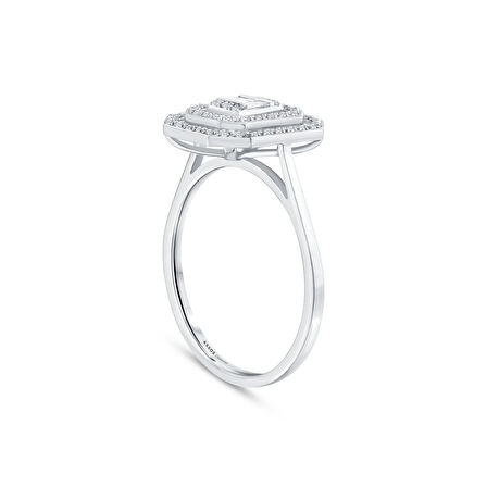 0.15 Karat Baget Pırlanta Yüzük