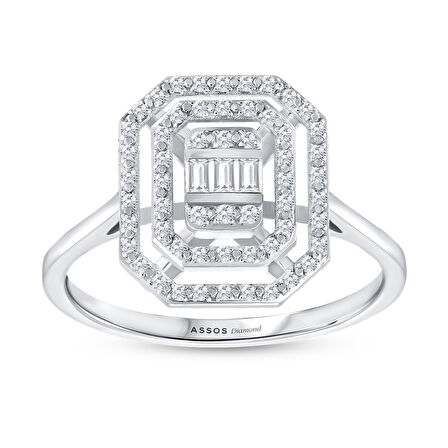 0.15 Karat Baget Pırlanta Yüzük