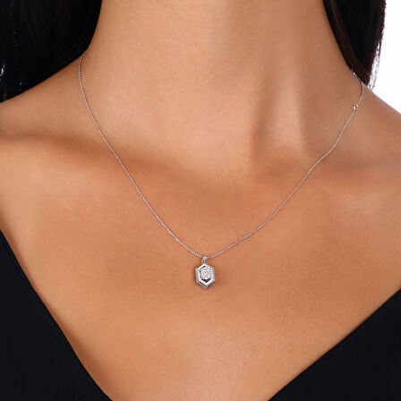 Pırlanta Baget Kolye