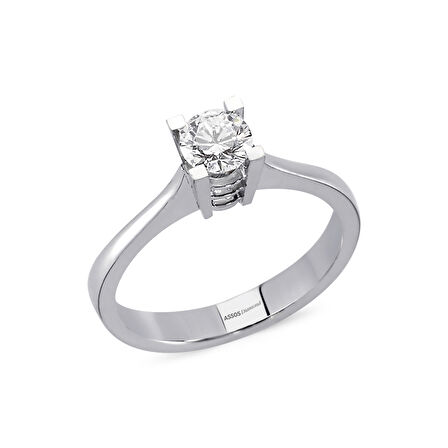 0.10 Karat Pırlanta Tektaş Yüzük