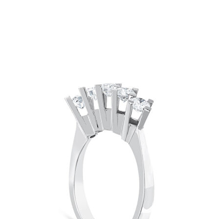 0.45 Karat Pırlanta Beştaş Yüzük