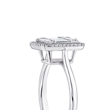 0.20 Karat Baget Pırlanta Yüzük