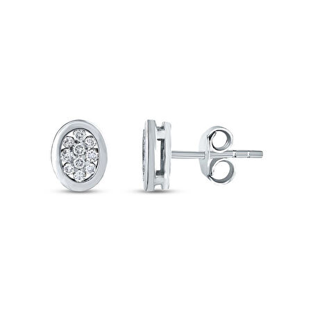 0.13 Karat Pırlanta Fantezi Küpe