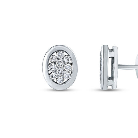 0.13 Karat Pırlanta Fantezi Küpe