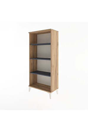 Arges Dolap 3 Raflı 60x30x134 Çam-Antrasit
