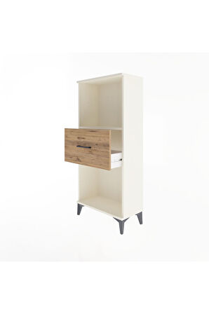 Arges Dolap Tek Raflı Tek Çekmeceli 60x30x134 Aytaşı-Çam
