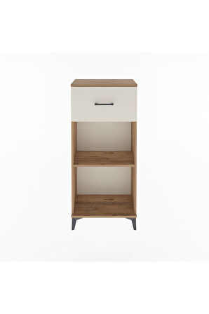 Arges Dolap Tek Raflı Tek Çekmeceli 60x30x134 Çam-Aytaşı