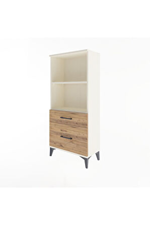 Arges Dolap 2 Raflı 2 Çekmeceli 60x30x134 Aytaşı-Çam
