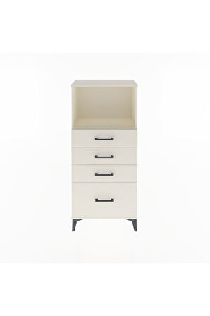 Arges Dolap Tek Raflı 4 Çekmeceli 60x30x134 Aytaşı-Aytaşı