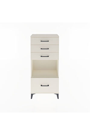 Arges Dolap Tek Raflı 4 Çekmeceli 60x30x134 Aytaşı-Aytaşı