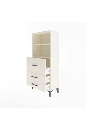 Arges Dolap 2 Raflı 3 Çekmeceli 60x30x134 Aytaşı-Aytaşı