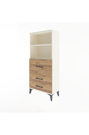 Arges Dolap 2 Raflı 3 Çekmeceli 60x30x134 Aytaşı-Çam