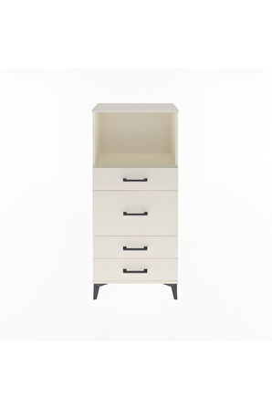 Arges Dolap Tek Raflı 4 Çekmeceli 60x30x134 Aytaşı-Aytaşı