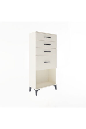 Arges Dolap 4 Çekmeceli 60x30x134 Aytaşı-Aytaşı