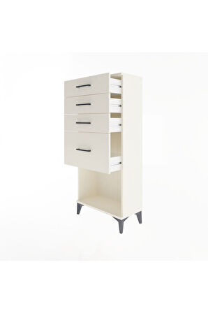 Arges Dolap 4 Çekmeceli 60x30x134 Aytaşı-Aytaşı