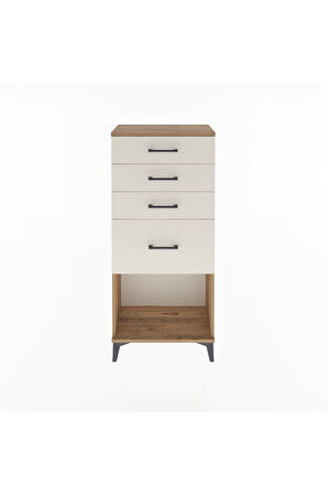 Arges Dolap 4 Çekmeceli 60x30x134 Çam-Aytaşı