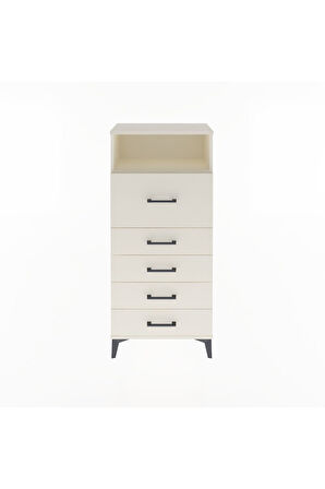 Arges Dolap Tek Raflı 5 Çekmeceli 60x30x134 Aytaşı-Aytaşı