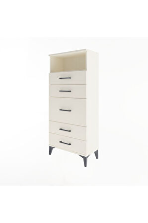 Arges Dolap Tek Raflı 5 Çekmeceli 60x30x134 Aytaşı-Aytaşı