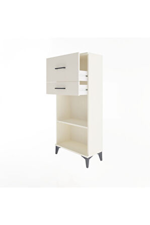 Arges Dolap Tek Raflı 2 Çekmeceli 60x30x134 Aytaşı-Aytaşı