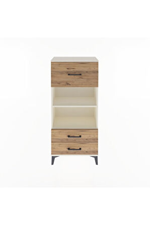 Arges Dolap 2 Raflı 3 Çekmeceli 60x30x134 Aytaşı-Çam