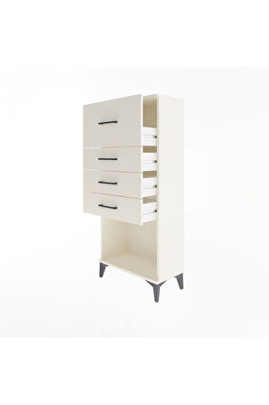 Arges Dolap 4 Çekmeceli 60x30x134 Aytaşı-Aytaşı