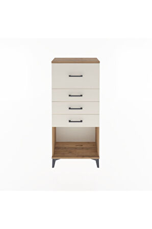 Arges Dolap 4 Çekmeceli 60x30x134 Çam-Aytaşı