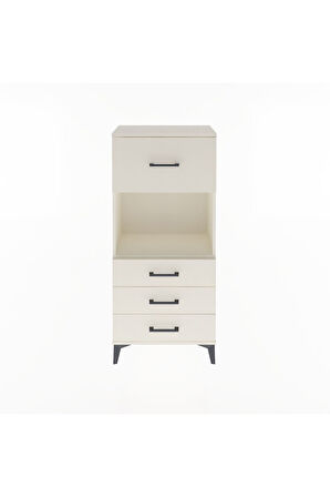 Arges Dolap Tek Raflı 4 Çekmeceli 60x30x134 Aytaşı-Aytaşı