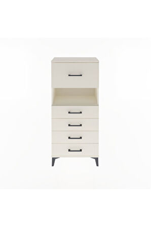 Arges Dolap Tek Raflı 5 Çekmeceli 60x30x134 Aytaşı-Aytaşı