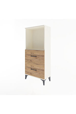 Arges Dolap Tek Raflı 2 Çekmeceli 60x30x134 Aytaşı-Çam