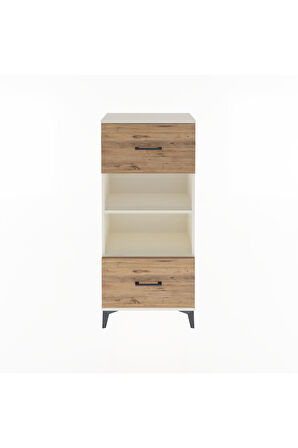 Arges Dolap 2 Raflı 2 Çekmeceli 60x30x134 Aytaşı-Çam