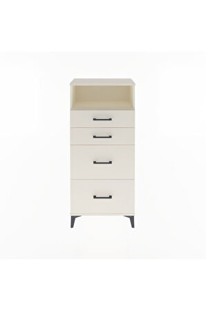 Arges Dolap Tek Raflı 4 Çekmeceli 60x30x134 Aytaşı-Aytaşı